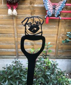 Alternative view of Pugs Face On A Garden Fork Artwork