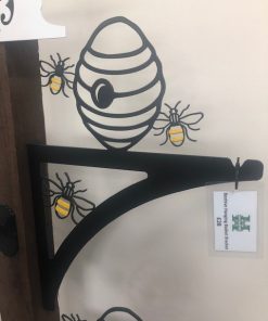 Beehive and Bee Hanging Basket Bracket
