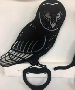 Owl on a Garden Fork Handle