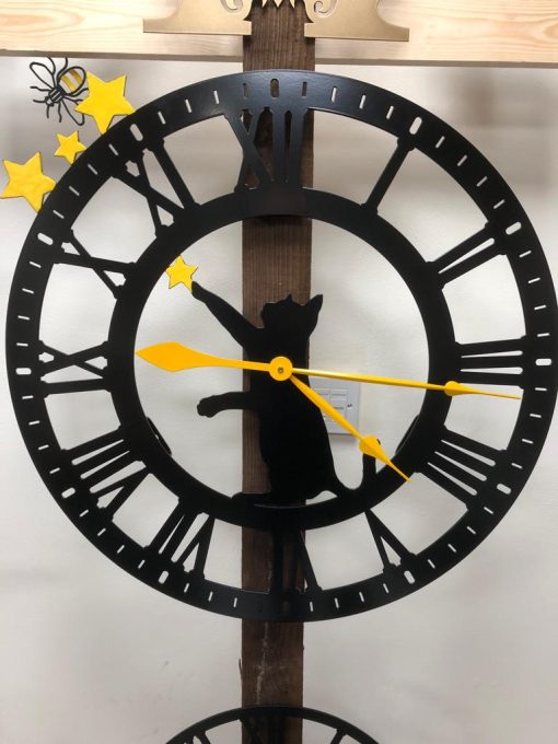 Cat Clock Large