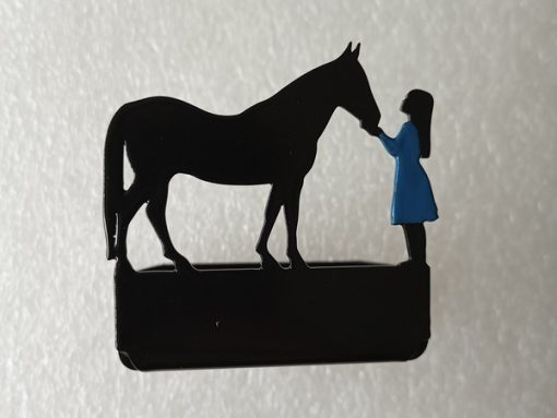 Horse and Girl Tea Light Holder
